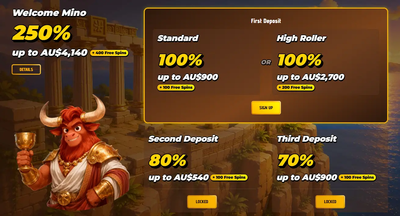 Welcome offer and promotions
